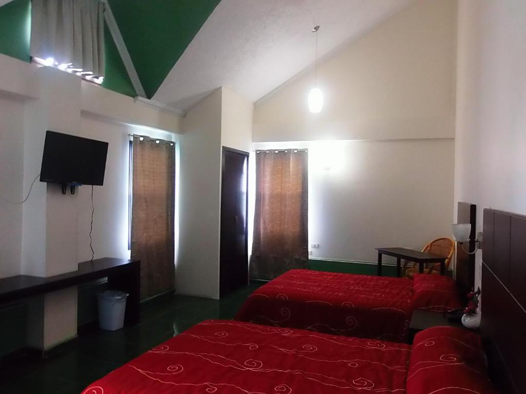 TV a/nebo společenská místnost v ubytování Hotel Raldos Inn