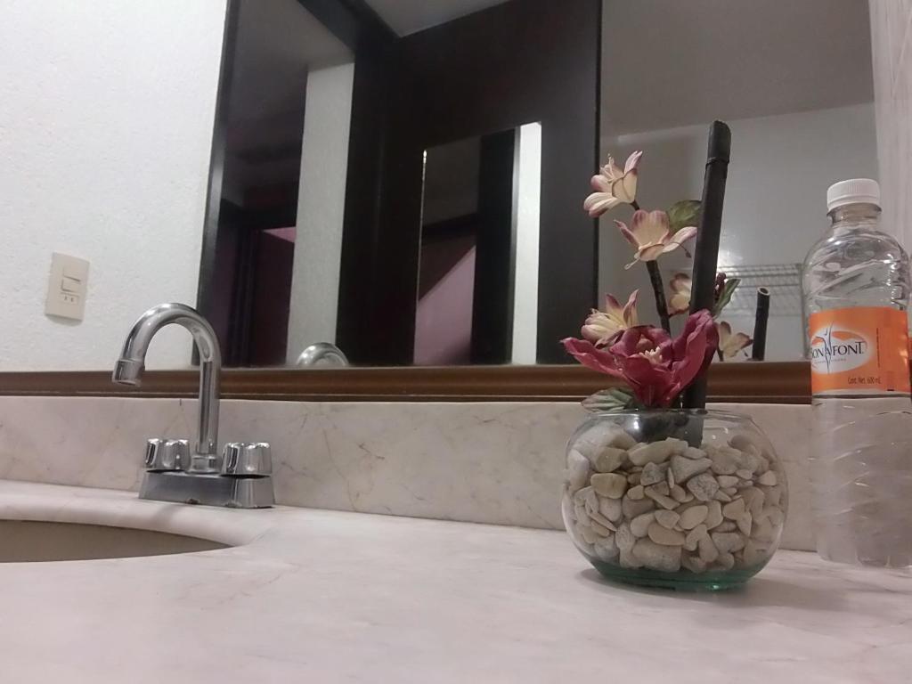 Koupelna v ubytování Hotel Raldos Inn