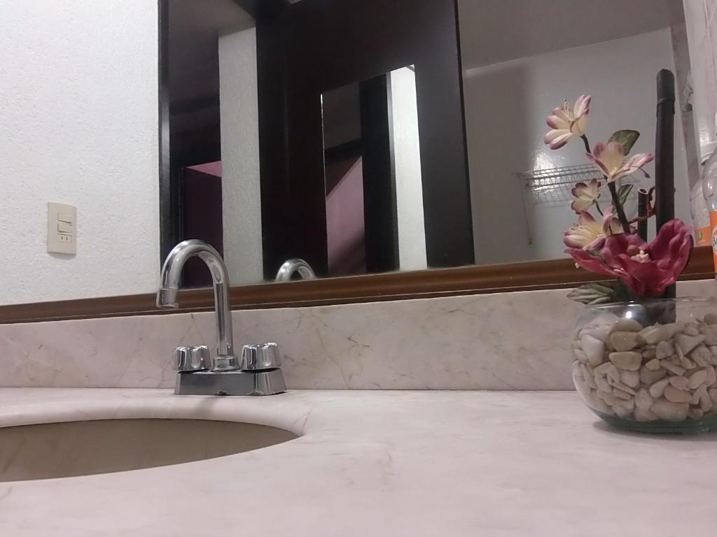 Koupelna v ubytování Hotel Raldos Inn