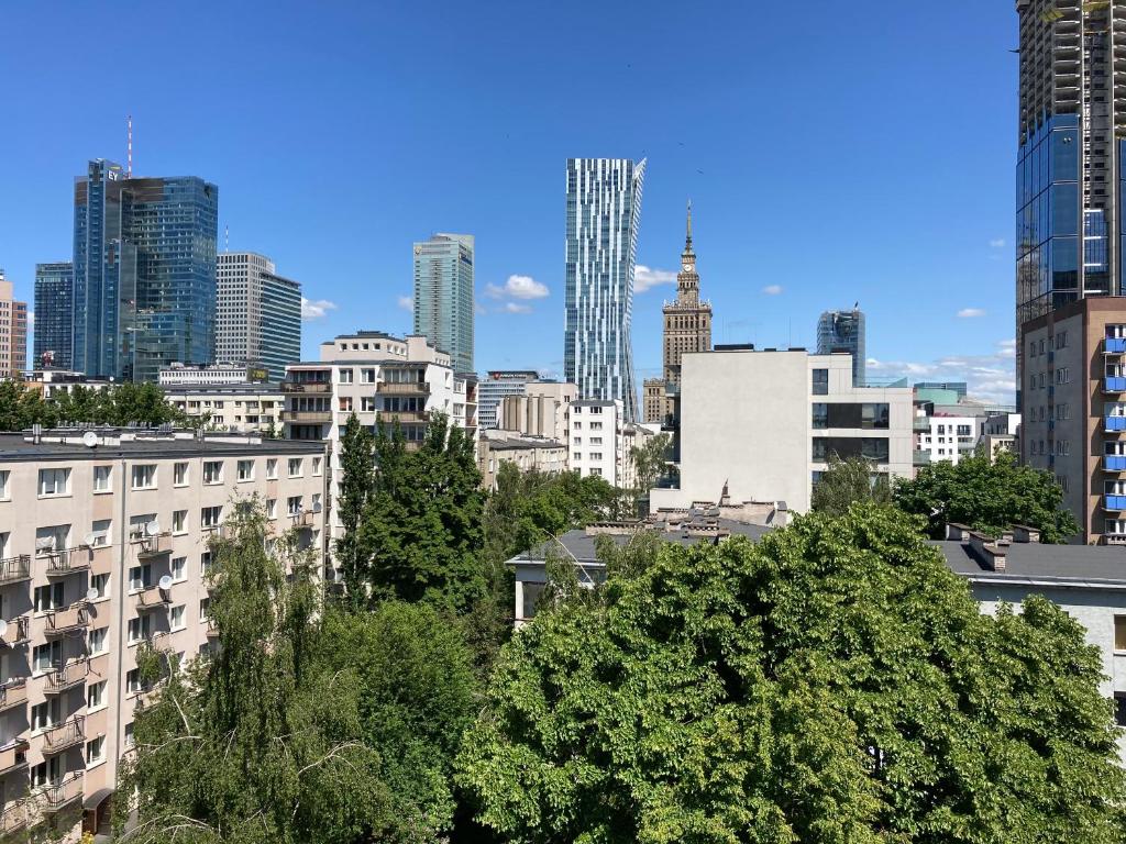 Výhľad na mesto Varšava alebo výhľad na mesto priamo z apartmánu