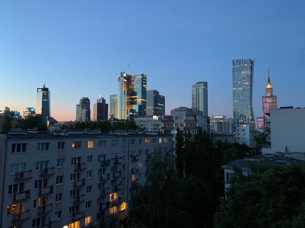 Výhľad na mesto Varšava alebo výhľad na mesto priamo z apartmánu