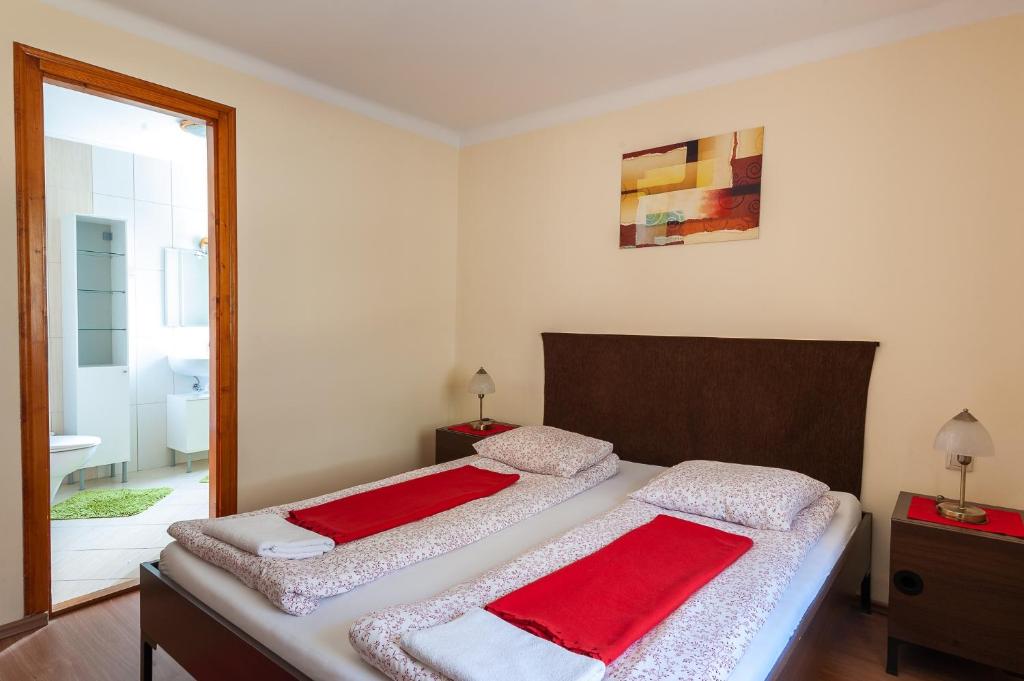 Postel nebo postele na pokoji v ubytování Haus Alpenblick Mölltal