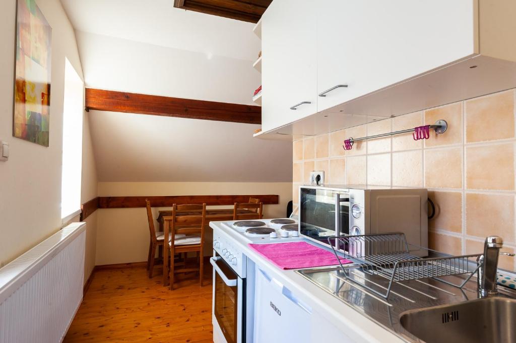 Kuchyň nebo kuchyňský kout v ubytování Haus Alpenblick Mölltal