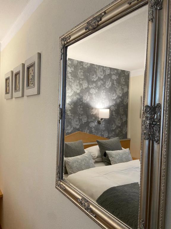 A bed or beds in a room at Parseierblick