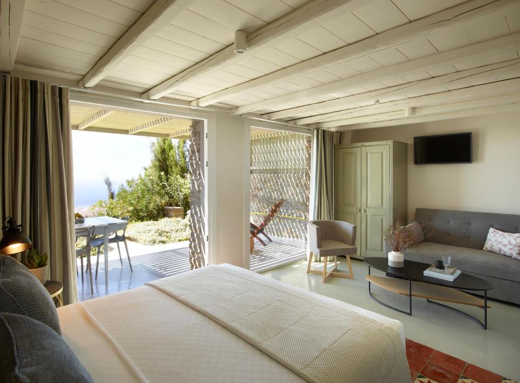 Posezení v ubytování Aeolis Tinos Suites