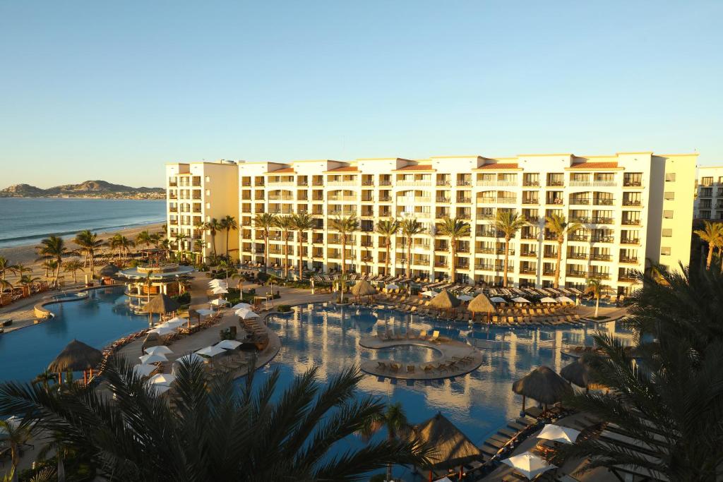an aerial view of a resort with a swimming pool at Hyatt Ziva Los Cabos - All Inclusive in San José del Cabo