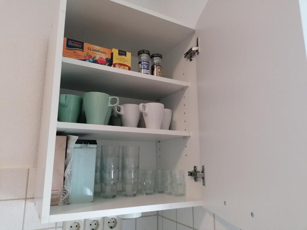 Kuchyň nebo kuchyňský kout v ubytování Ferienhaus Fasanennest