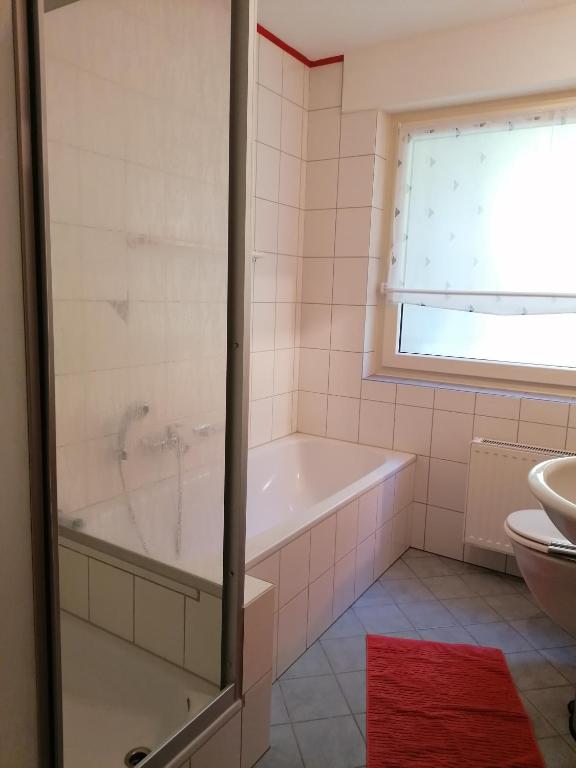 Koupelna v ubytování Ferienhaus Fasanennest