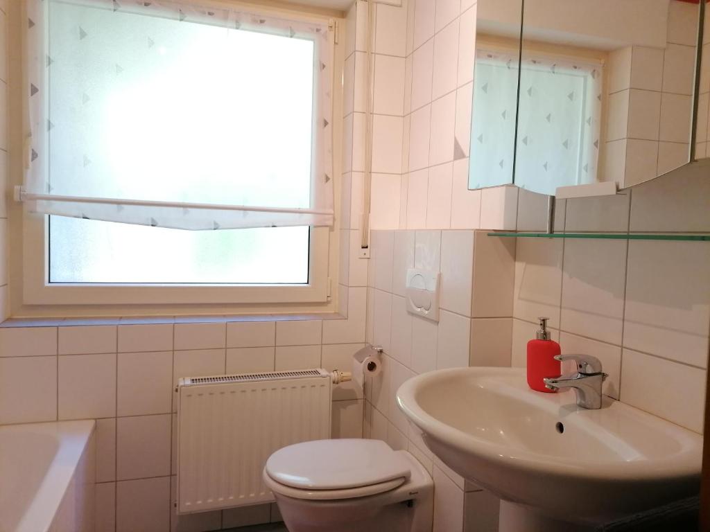 Koupelna v ubytování Ferienhaus Fasanennest
