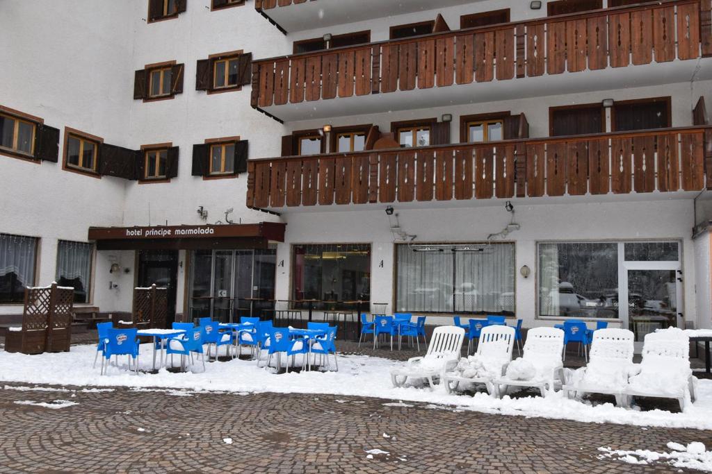 Hotel Principe Marmolada v zimě