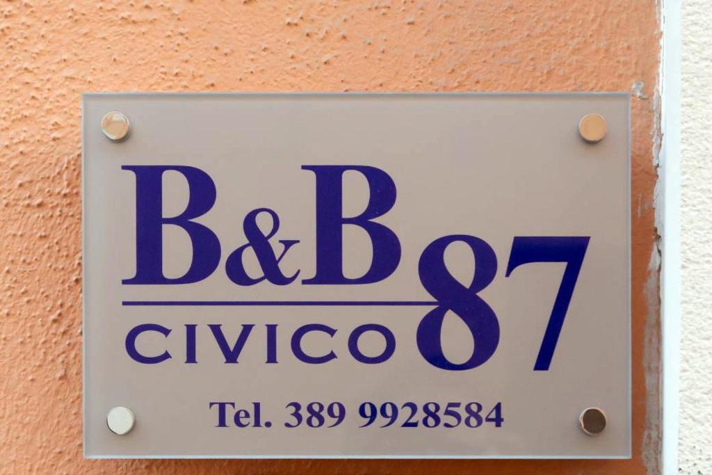 Certifikát, hodnocení, plakát nebo jiný dokument vystavený v ubytování Civico 87