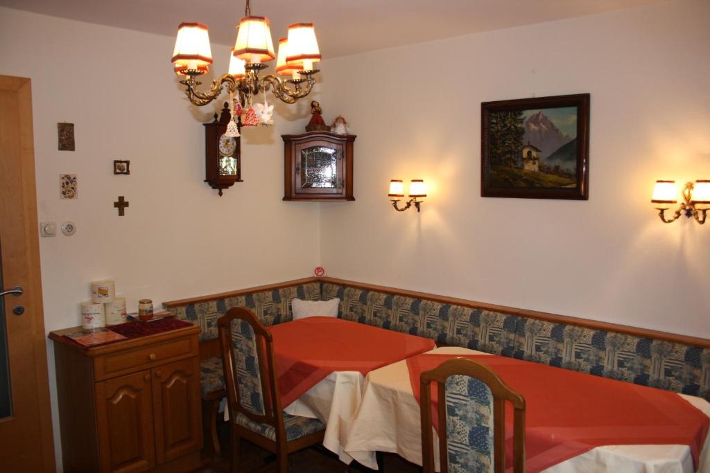 Posezení v ubytování Haus Gassner