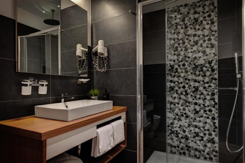 Koupelna v ubytování Hotel Rinascimento - Gruppo Trevi Hotels