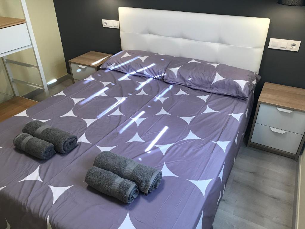 Posteľ alebo postele v izbe v ubytovaní Cerdanyola centro