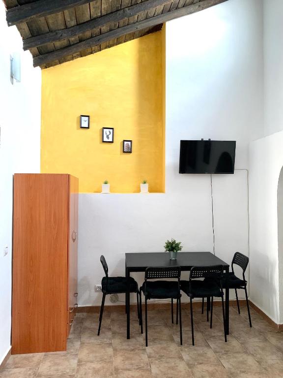 TV a/nebo společenská místnost v ubytování Casa Castillo