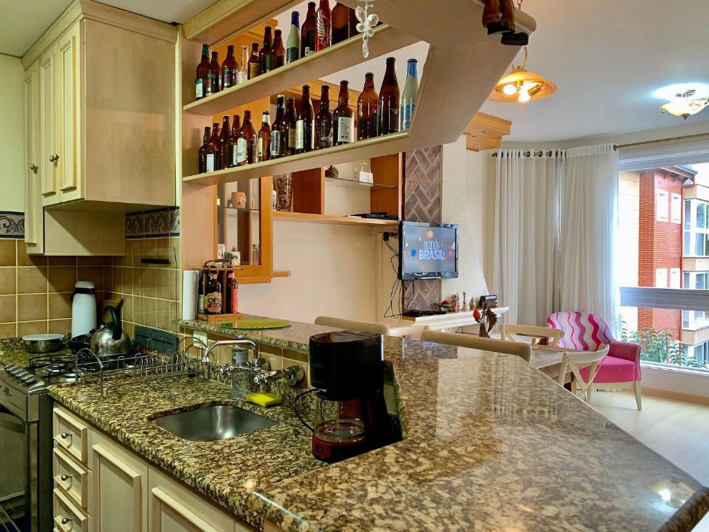  English Place 304 - Apartamento em Gramado 200 metros Rua Coberta