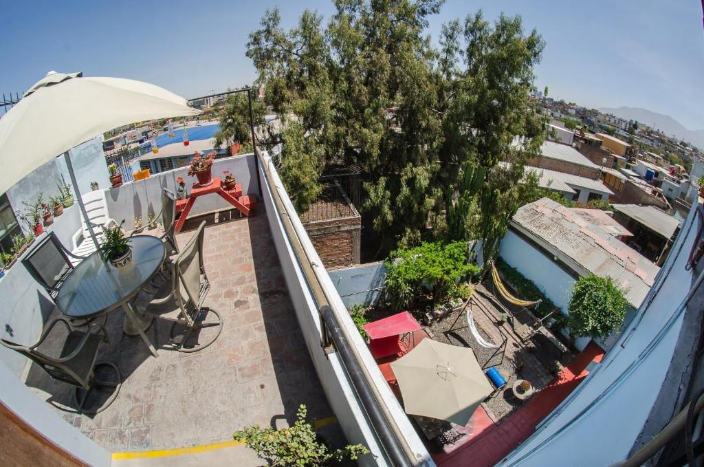 Balkón nebo terasa v ubytování Arequipay Hostel