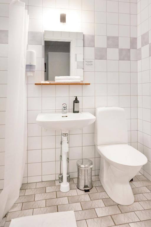Koupelna v ubytování Hotell Vesterhavet