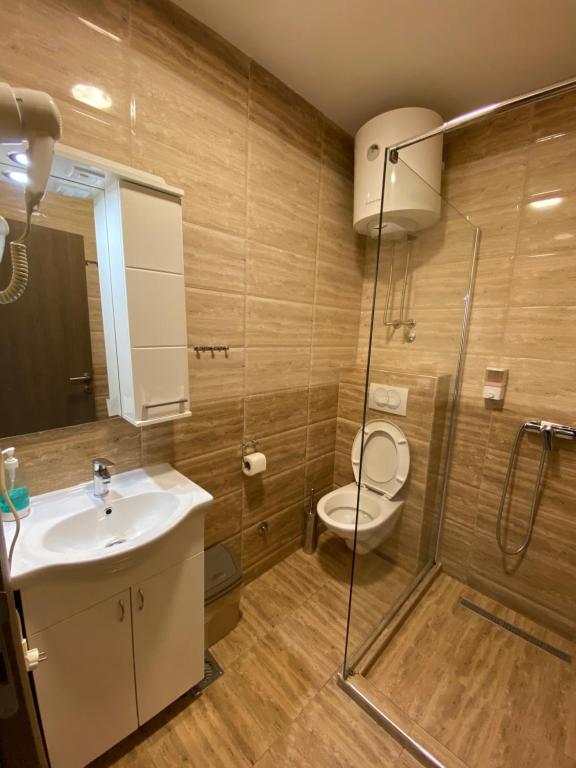 Koupelna v ubytování Apartmani borova 2