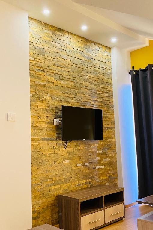 TV a/nebo společenská místnost v ubytování Apartmani borova 2