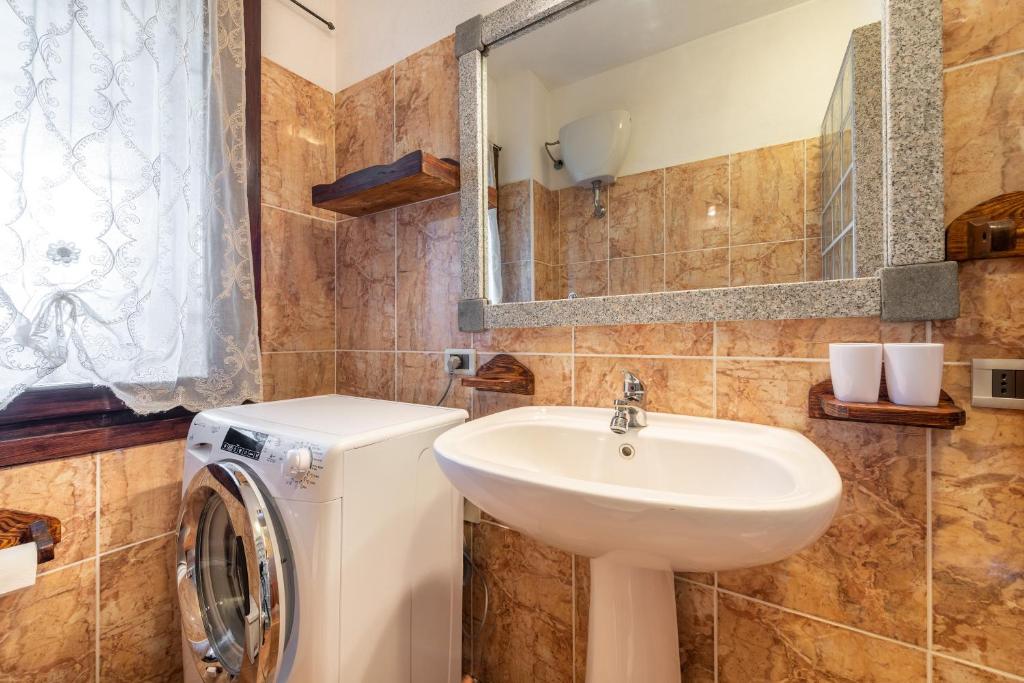Łazienka w obiekcie Villa Mallus 4 posti letto