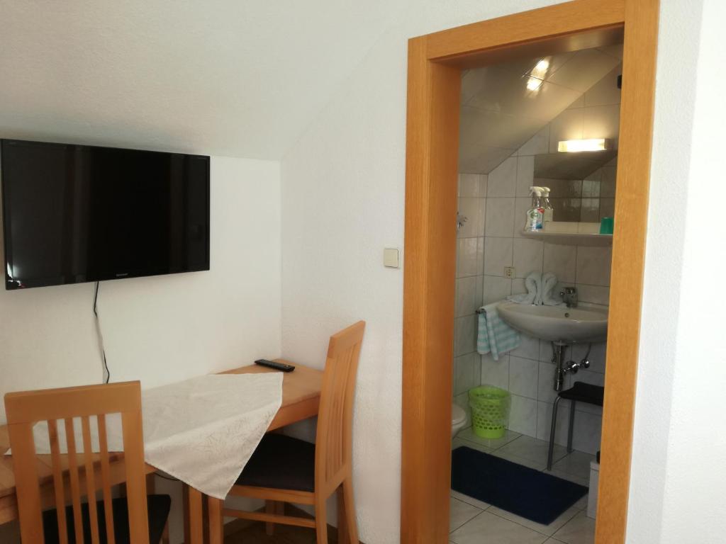 Kuchyň nebo kuchyňský kout v ubytování Lasserhof