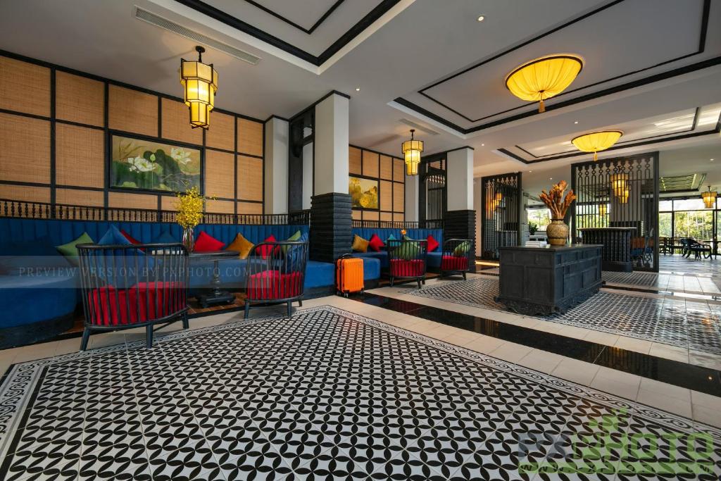 Posezení v ubytování Shining Riverside Hoi An Boutique & Spa