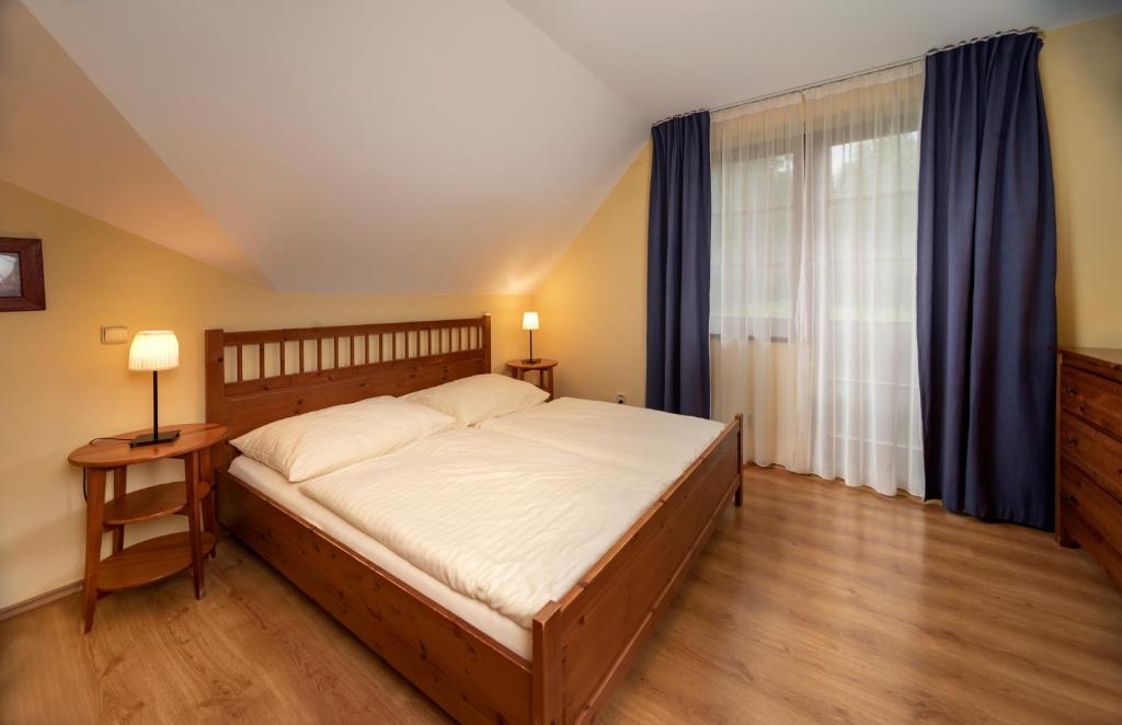 Postel nebo postele na pokoji v ubytování Pension Aspen