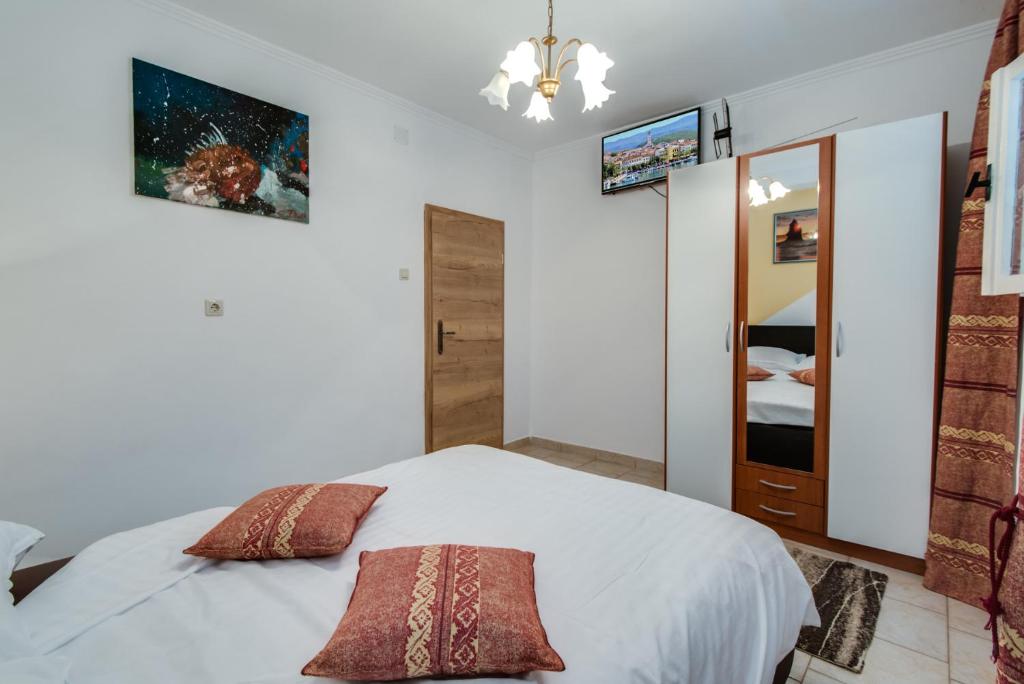 Postel nebo postele na pokoji v ubytování House Goran