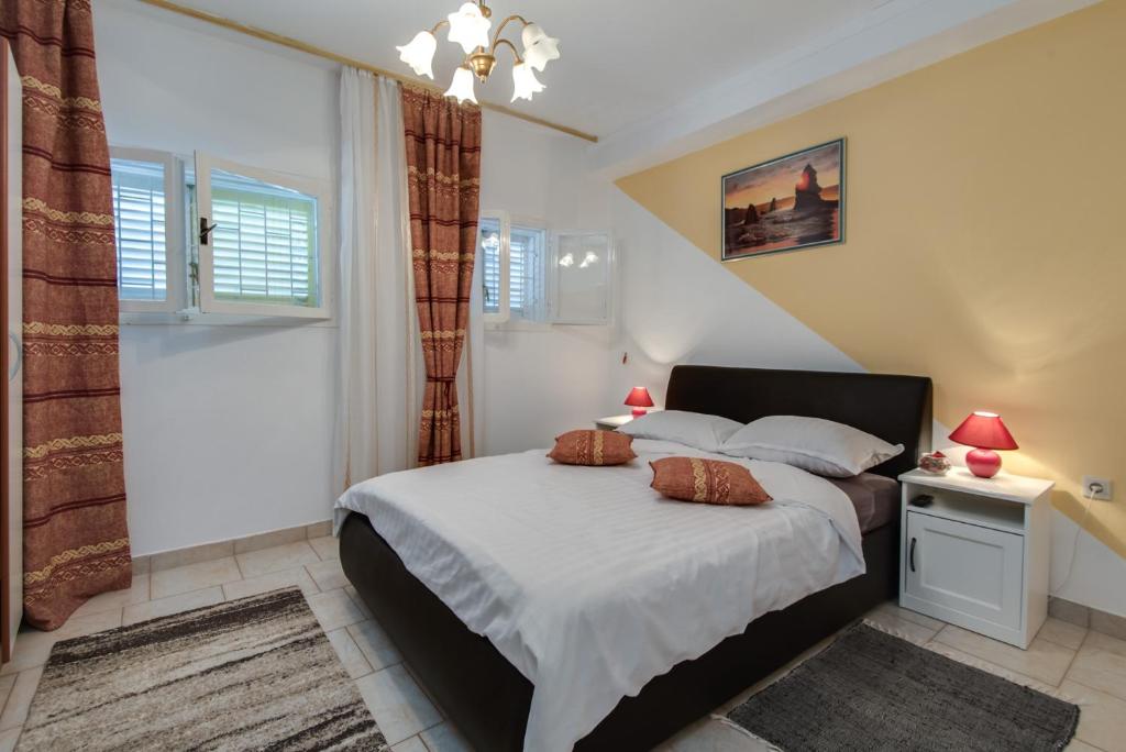 Postel nebo postele na pokoji v ubytování House Goran
