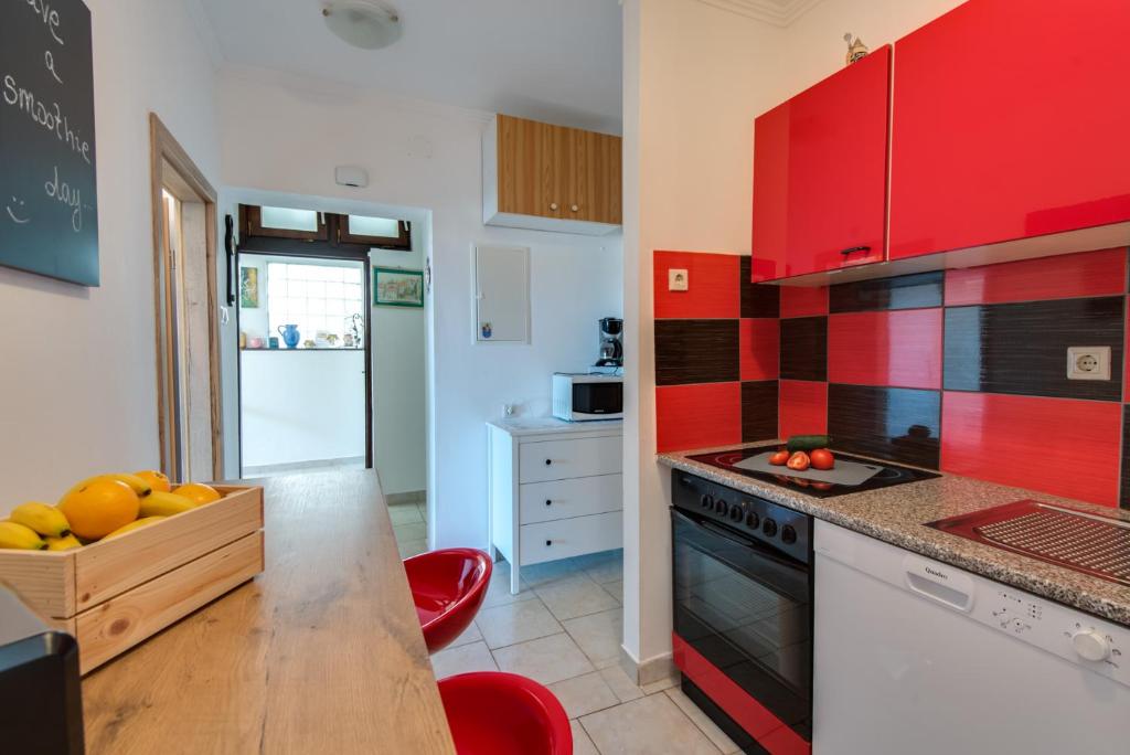 Kuchyň nebo kuchyňský kout v ubytování House Goran