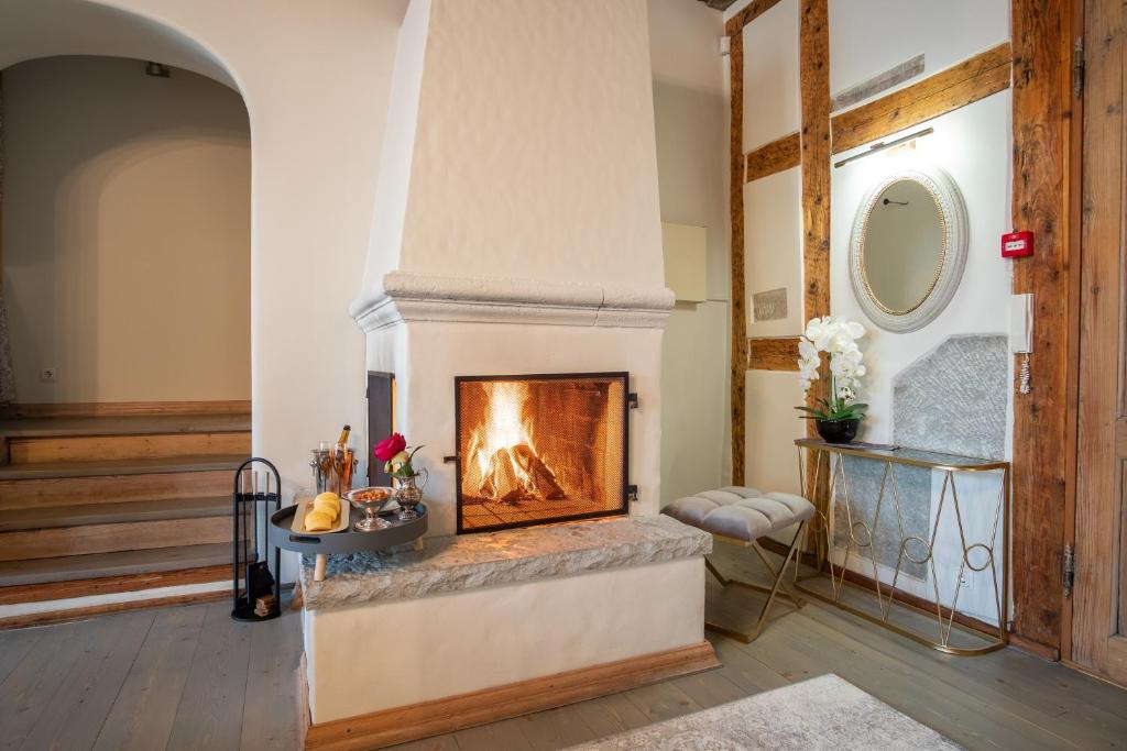 Postel nebo postele na pokoji v ubytování Rataskaevu Boutique - 7 Unique Apartments