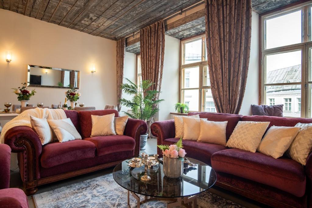 Posezení v ubytování Rataskaevu Boutique - 7 Unique Apartments
