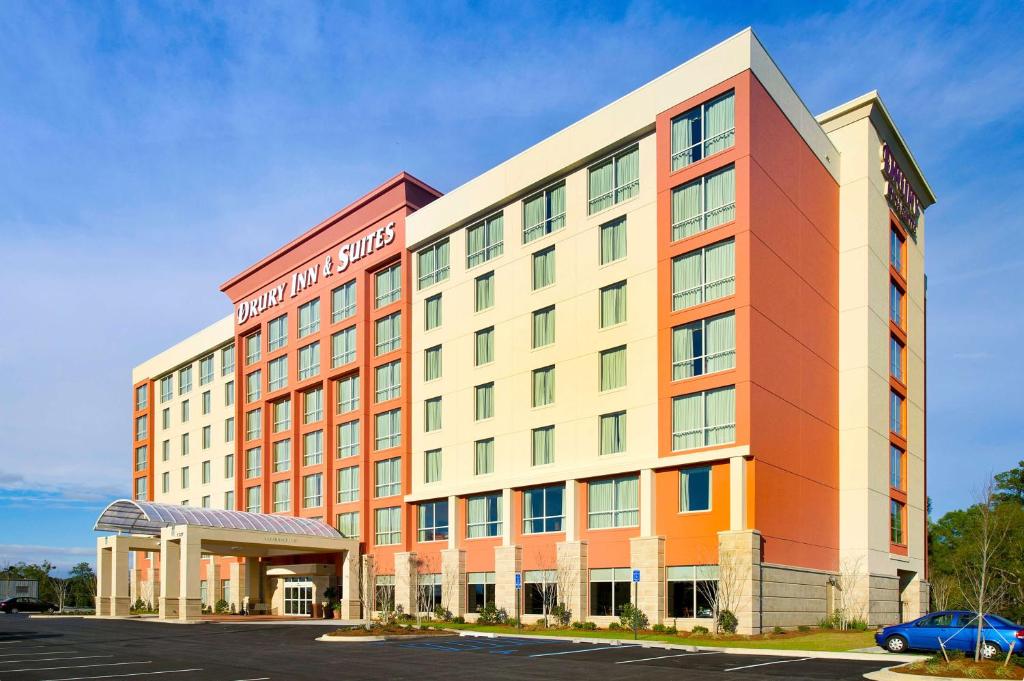 a rendering of a hotel with a parking lot at Drury Inn & Suites Valdosta in Valdosta