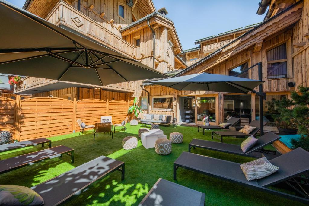 Zahrada ubytování Hotel La Chaudanne