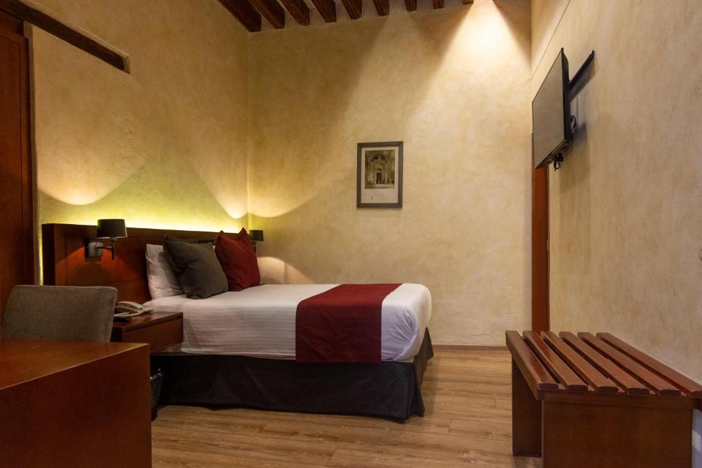 TV a/nebo společenská místnost v ubytování Hotel Madero