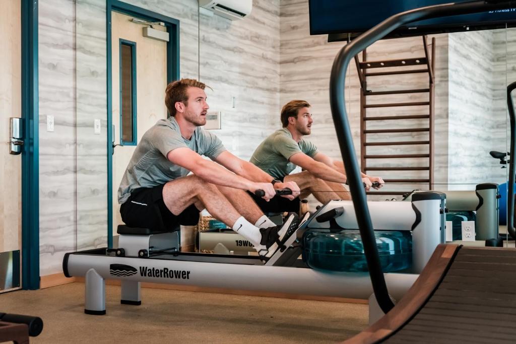Fitness centrum a/nebo fitness zařízení v ubytování SALTLINE