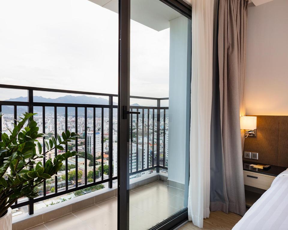 Balkón nebo terasa v ubytování DQua Hotel