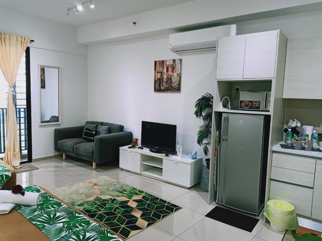 Kuchyň nebo kuchyňský kout v ubytování D'Gunduls Homestay STUDIO by DGH I-CITY