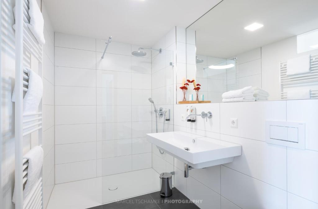 Koupelna v ubytování Schlosshotel Horneck
