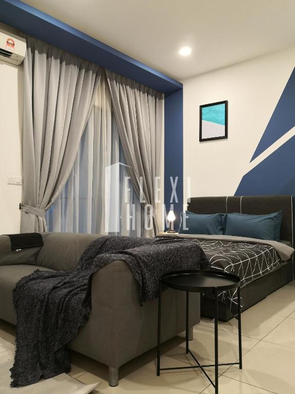 Postel nebo postele na pokoji v ubytování 1-2 Guests, Cybersquare Private Studio - Cyberjaya, Flexihome-MY