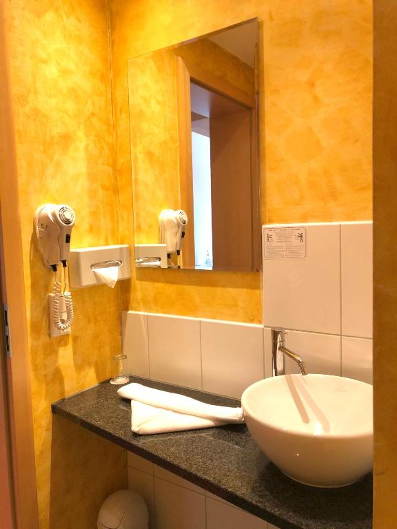 Koupelna v ubytování Hotel Günter