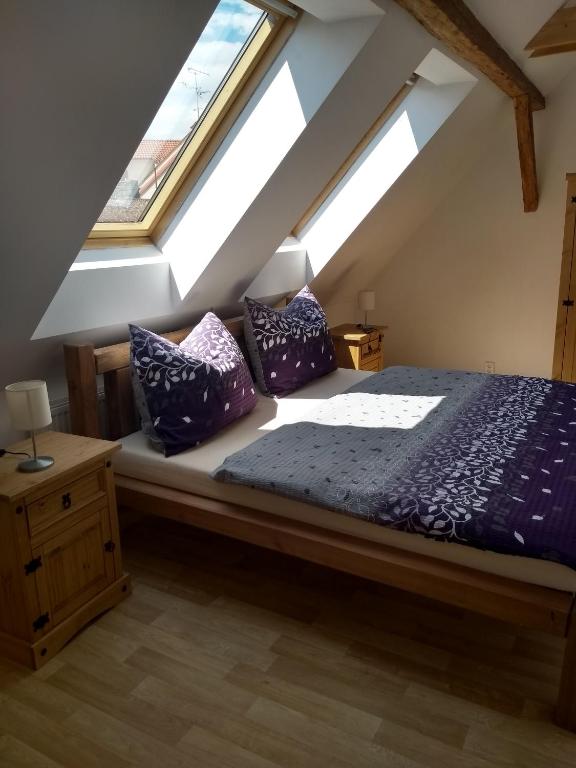 Postel nebo postele na pokoji v ubytování Apartmány LoNo