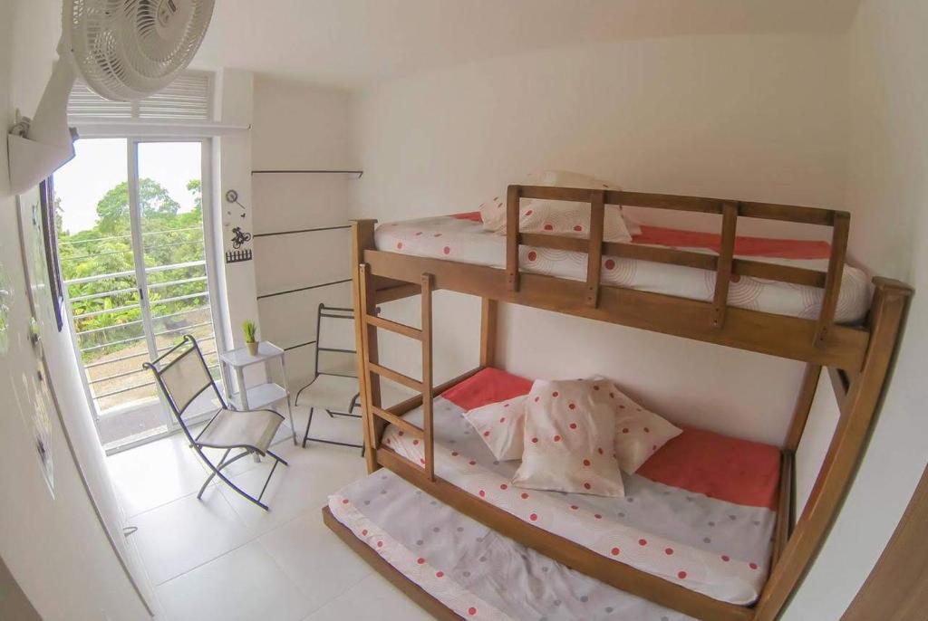 Krevet ili kreveti na sprat u jedinici u okviru objekta Condominio Terrazas del Sol 11 - 202