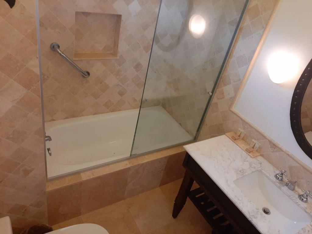 Koupelna v ubytování Hotel La Casona De Yucay Valle Sagrado