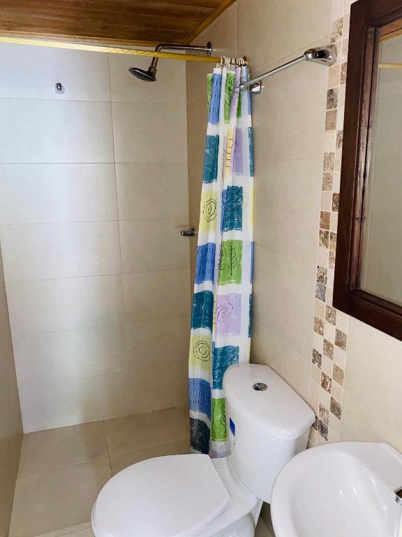 Koupelna v ubytování Hotel Paso Realce