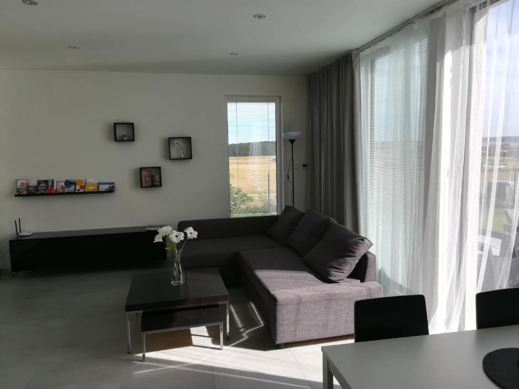 Istumisnurk majutusasutuses Apartmán Polička