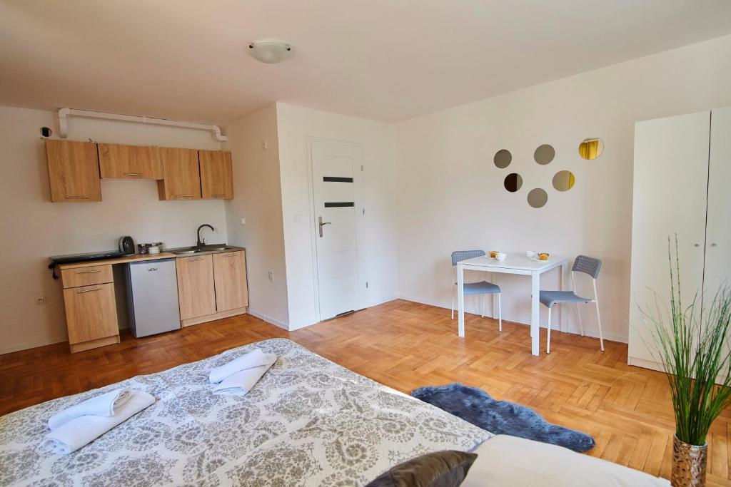 Kuchyňa alebo kuchynka v ubytovaní Regem Apartments Płońska