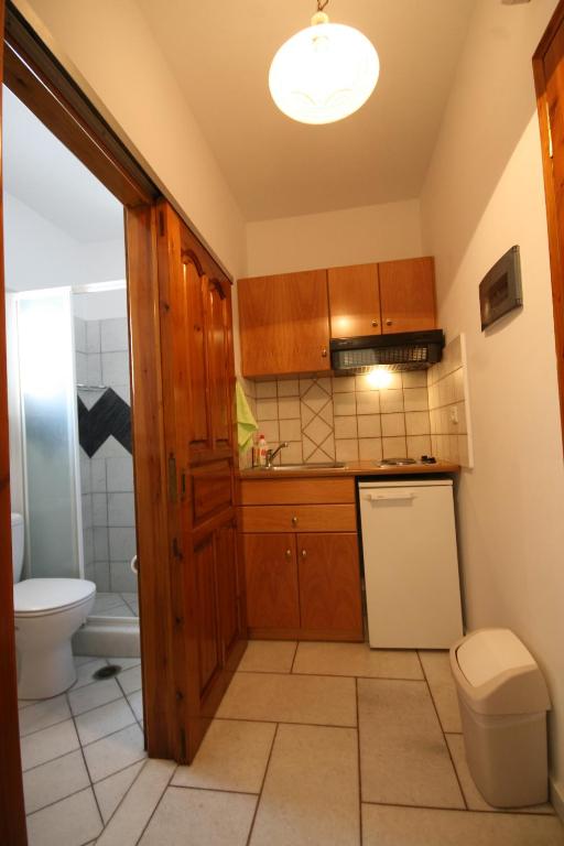Koupelna v ubytování Aegeon Hotel