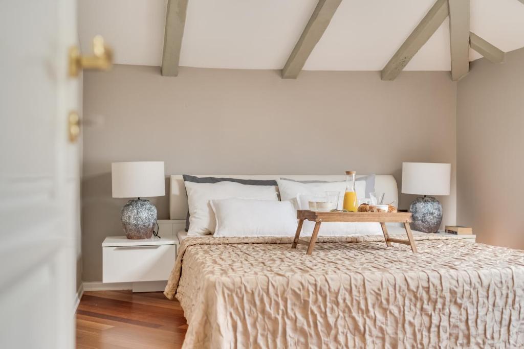 Łóżko lub łóżka w pokoju w obiekcie Luxury Apartment Regina